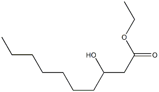 3-Hydroxydecanoic acid ethyl ester Struktur