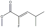 (Z)-2-Fluoro-4-methyl-2-pentenoic acid methyl ester Struktur