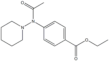 Ethyl-p-(piperidylacetylamino)benzoate Struktur