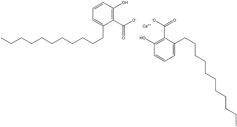 Bis(2-undecyl-6-hydroxybenzoic acid)calcium salt Struktur