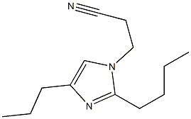 2-Butyl-1-(2-cyanoethyl)-4-propyl-1H-imidazole Struktur