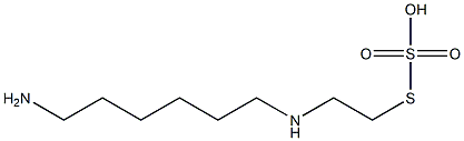 Thiosulfuric acid S-[2-[(6-aminohexyl)amino]ethyl] ester Struktur