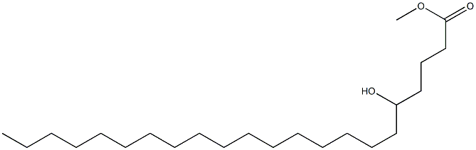 5-Hydroxydocosanoic acid methyl ester Struktur