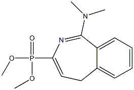 [1-(Dimethylamino)-5H-2-benzazepin-3-yl]phosphonic acid dimethyl ester Struktur