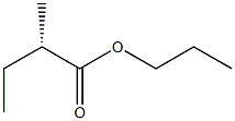 [S,(+)]-2-Methylbutyric acid propyl ester Struktur