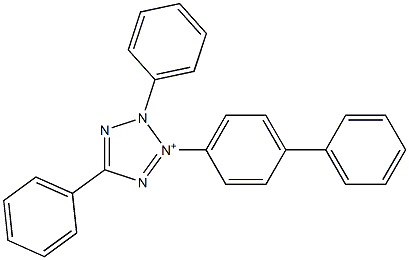 3-(4-Biphenylyl)-2,5-diphenyl-2H-tetrazole-3-ium Struktur