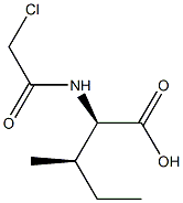 (2R,3R)-2-[(Chloroacetyl)amino]-3-methyl-pentanoic acid Struktur