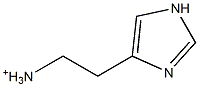 2-(1H-Imidazole-4-yl)ethanaminium Struktur