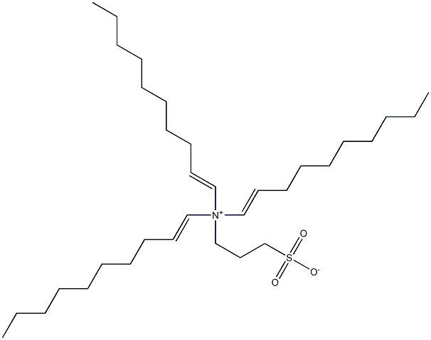 N,N-Di(1-decenyl)-N-(3-sulfonatopropyl)-1-decen-1-aminium Struktur