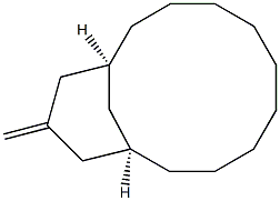 (1S,11R)-13-Methylenebicyclo[9.3.1]pentadecane Struktur