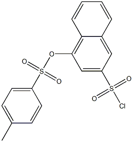 1-Tosyloxy-3-naphthalenesulfonyl chloride Struktur