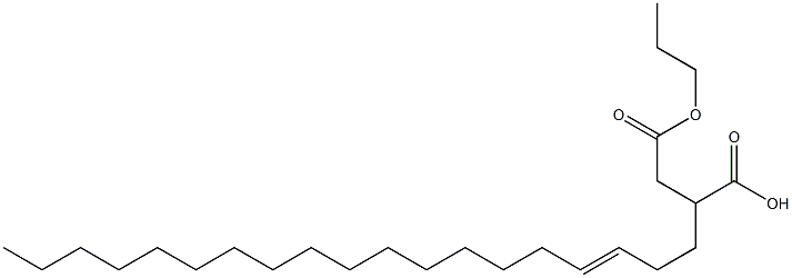 2-(3-Nonadecenyl)succinic acid 1-hydrogen 4-propyl ester Struktur