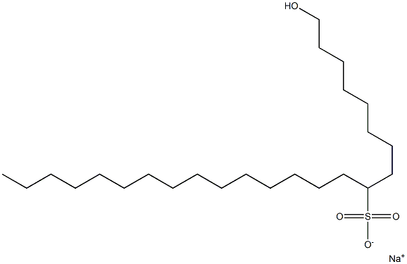 1-Hydroxytetracosane-9-sulfonic acid sodium salt Struktur