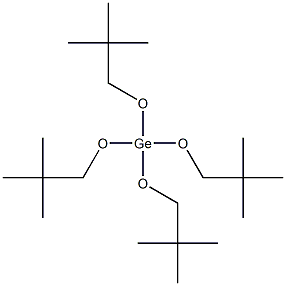 Tetrakis(2,2-dimethylpropyloxy)germane Struktur