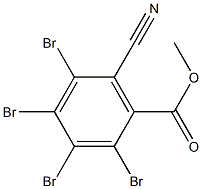 2,3,4,5-Tetrabromo-6-cyanobenzoic acid methyl ester Struktur