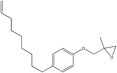 4-(8-Nonenyl)phenyl 2-methylglycidyl ether Struktur