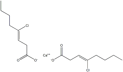 Bis(4-chloro-3-octenoic acid)calcium salt Struktur