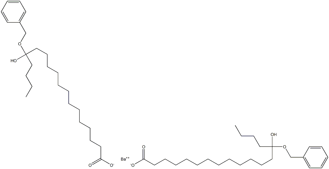 Bis(14-benzyloxy-14-hydroxystearic acid)barium salt Struktur