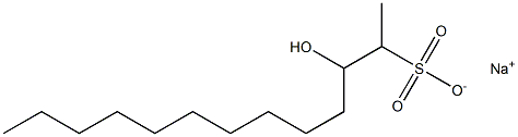 3-Hydroxytridecane-2-sulfonic acid sodium salt Struktur