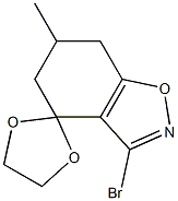 3-Bromo-4,5,6,7-tetrahydro-6-methylspiro[1,2-benzisoxazole-4,2'-[1,3]dioxolane] Struktur