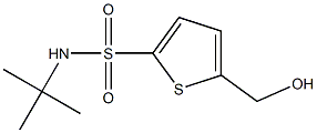 N-tert-Butyl-5-(hydroxymethyl)thiophene-2-sulfonamide Struktur