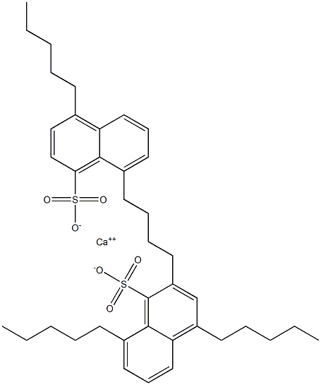 Bis(4,8-dipentyl-1-naphthalenesulfonic acid)calcium salt Struktur