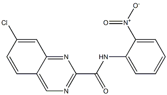 N-(2-Nitrophenyl)-7-chloroquinazoline-2-carboxamide Struktur