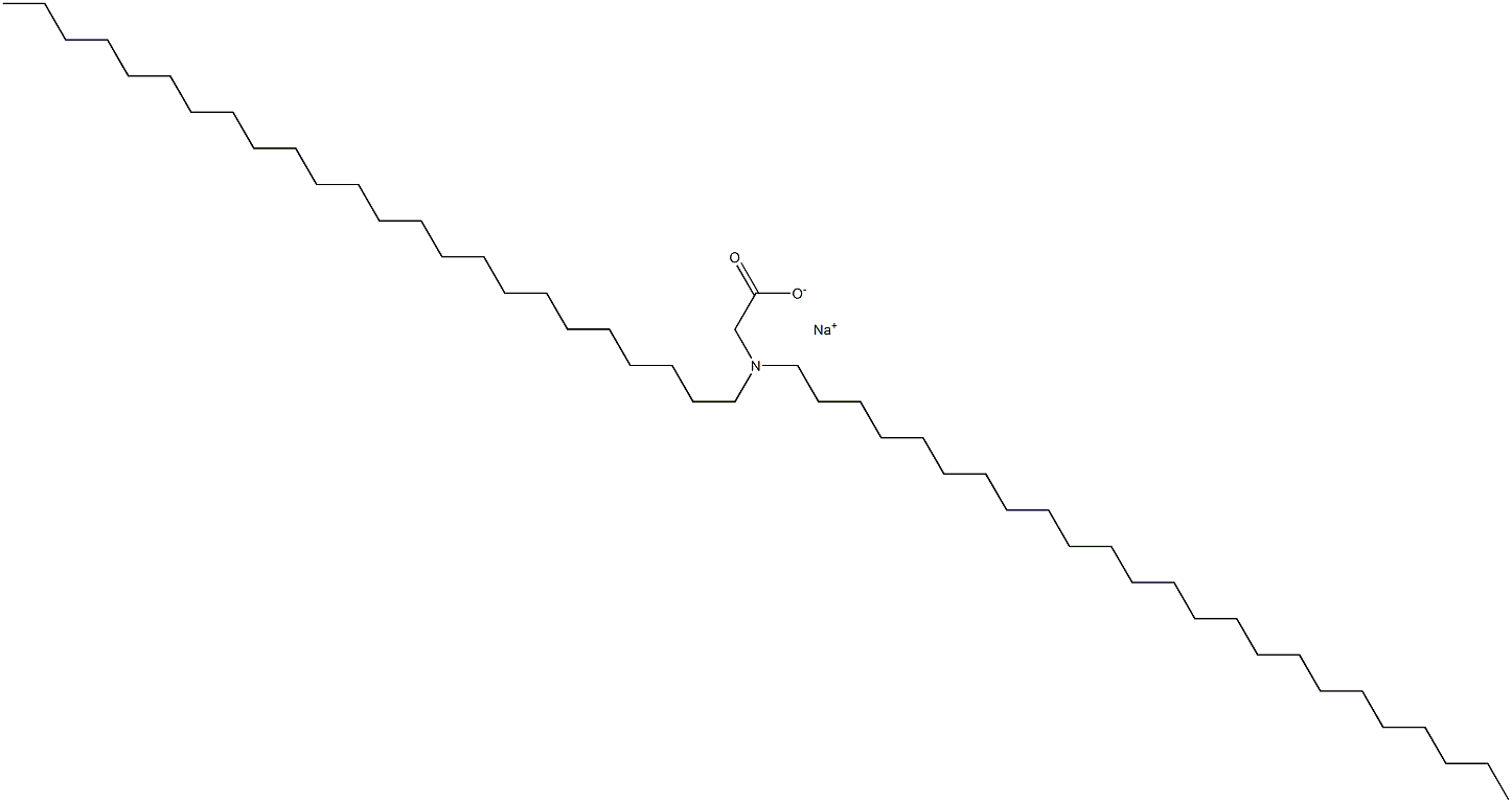 N,N-Ditetracosylglycine sodium salt Struktur