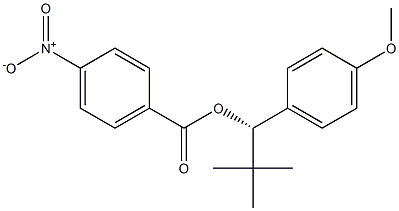 (4-Nitrobenzoic acid)(S)-2,2-dimethyl-1-(4-methoxyphenyl)propyl ester Struktur