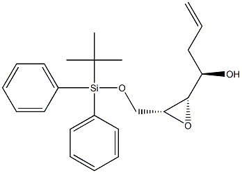 (2R,3S,4R)-1-[Diphenyl(tert-butyl)silyloxy]-2,3-epoxy-6-hepten-4-ol Struktur