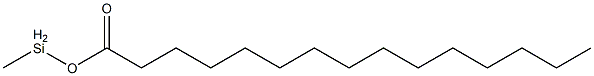 Pentadecanoic acid methylsilyl ester Struktur