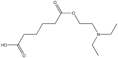 Adipic acid hydrogen 1-[2-(diethylamino)ethyl] ester Struktur