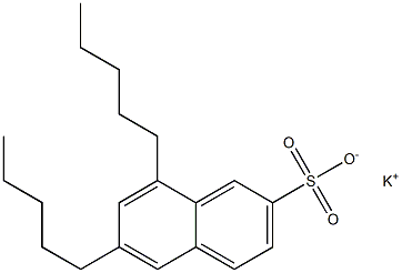 6,8-Dipentyl-2-naphthalenesulfonic acid potassium salt Struktur