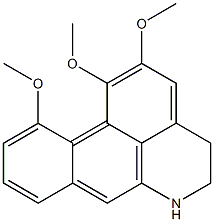 1,2,11-Trimethoxy-5,6-dihydro-4H-dibenzo[de,g]quinoline Struktur