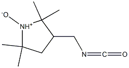 2,2,5,5-Tetramethyl-3-isocyanatomethylpyrrolidine 1-oxide Struktur