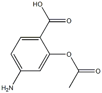 4-Amino-2-(acetyloxy)benzoic acid Struktur