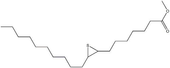 8,9-Epithiononadecanoic acid methyl ester Struktur