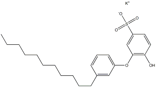 6-Hydroxy-3'-undecyl[oxybisbenzene]-3-sulfonic acid potassium salt Struktur