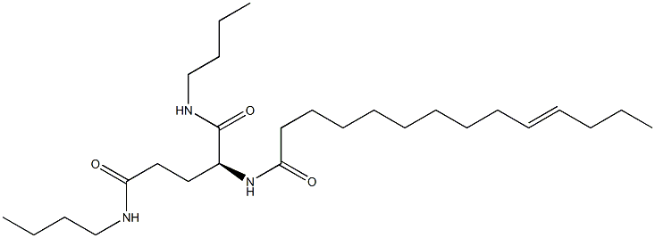 N2-(10-Tetradecenoyl)-N1,N5-dibutylglutaminamide Struktur