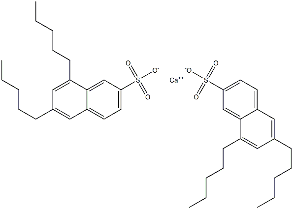 Bis(6,8-dipentyl-2-naphthalenesulfonic acid)calcium salt Struktur