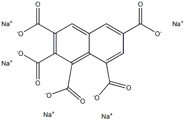 1,2,3,6,8-Naphthalenepentacarboxylic acid pentasodium salt Struktur