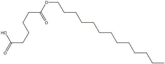 Adipic acid hydrogen 1-tridecyl ester Struktur