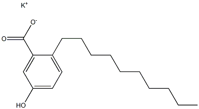 2-Decyl-5-hydroxybenzoic acid potassium salt Struktur