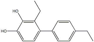 4-(4-Ethylphenyl)-3-ethylbenzene-1,2-diol Struktur