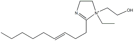 1-Ethyl-1-(2-hydroxyethyl)-2-(3-nonenyl)-2-imidazoline-1-ium Struktur