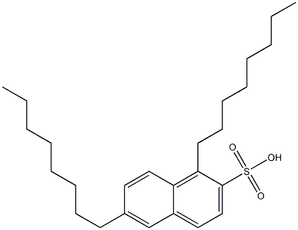 1,6-Dioctyl-2-naphthalenesulfonic acid Struktur