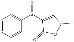 5-Methyl-3-(phenylsulfinyl)-2(5H)-furanone Struktur