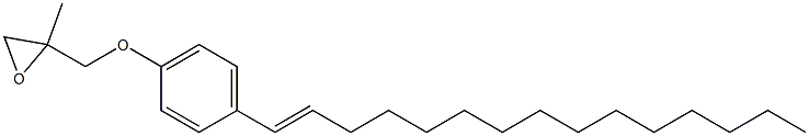 4-(1-Pentadecenyl)phenyl 2-methylglycidyl ether Struktur