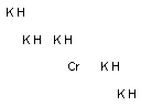 Chromium pentapotassium Struktur