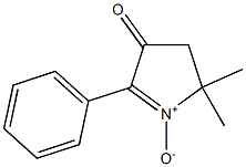 3-Oxo-5,5-dimethyl-2-phenyl-1-pyrroline 1-oxide Struktur